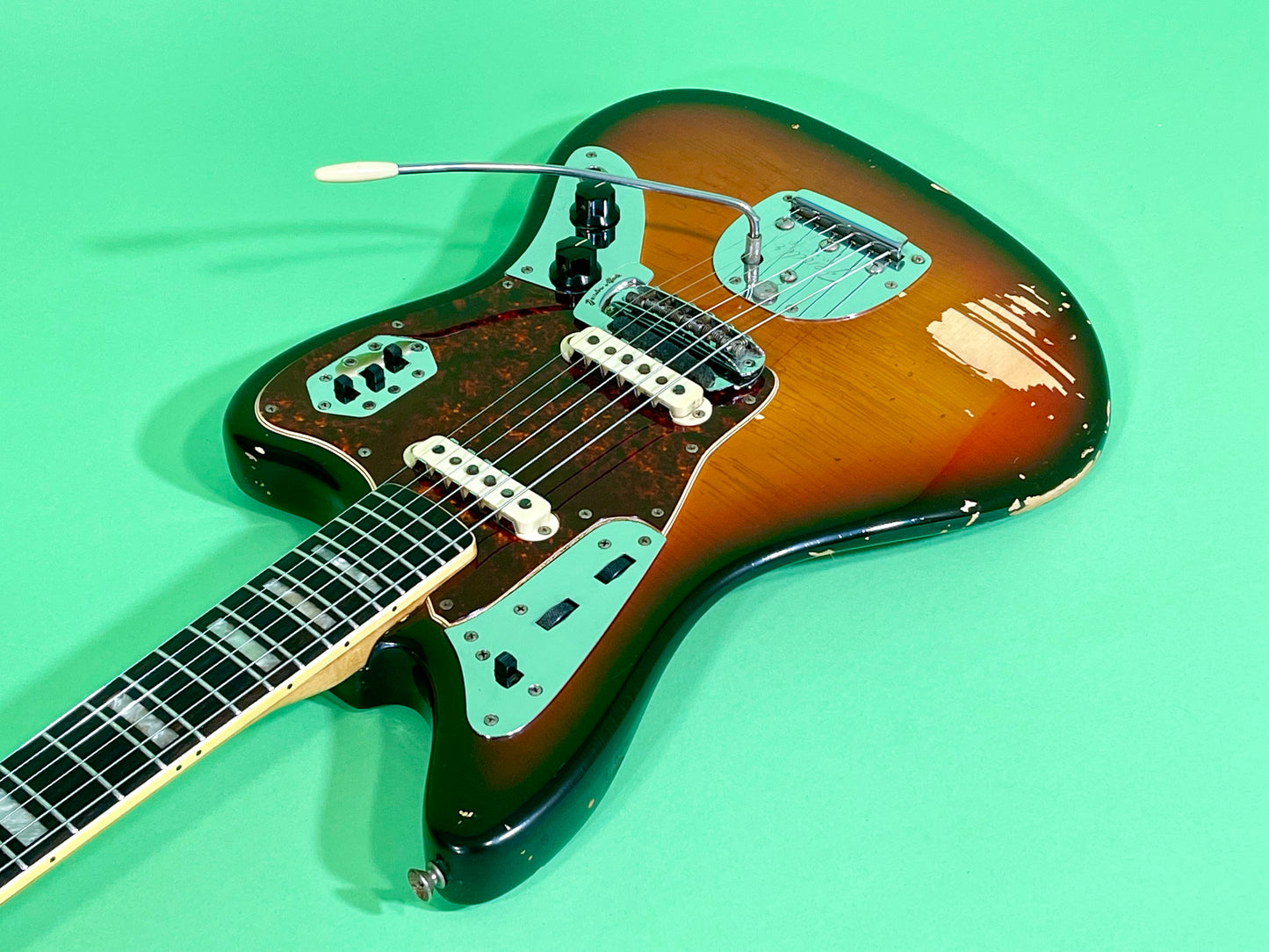 1969 Fender Jaguar 100% Original Rare factory "Faux-Burst" finish!