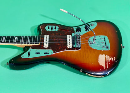 1969 Fender Jaguar 100% Original Rare factory "Faux-Burst" finish!