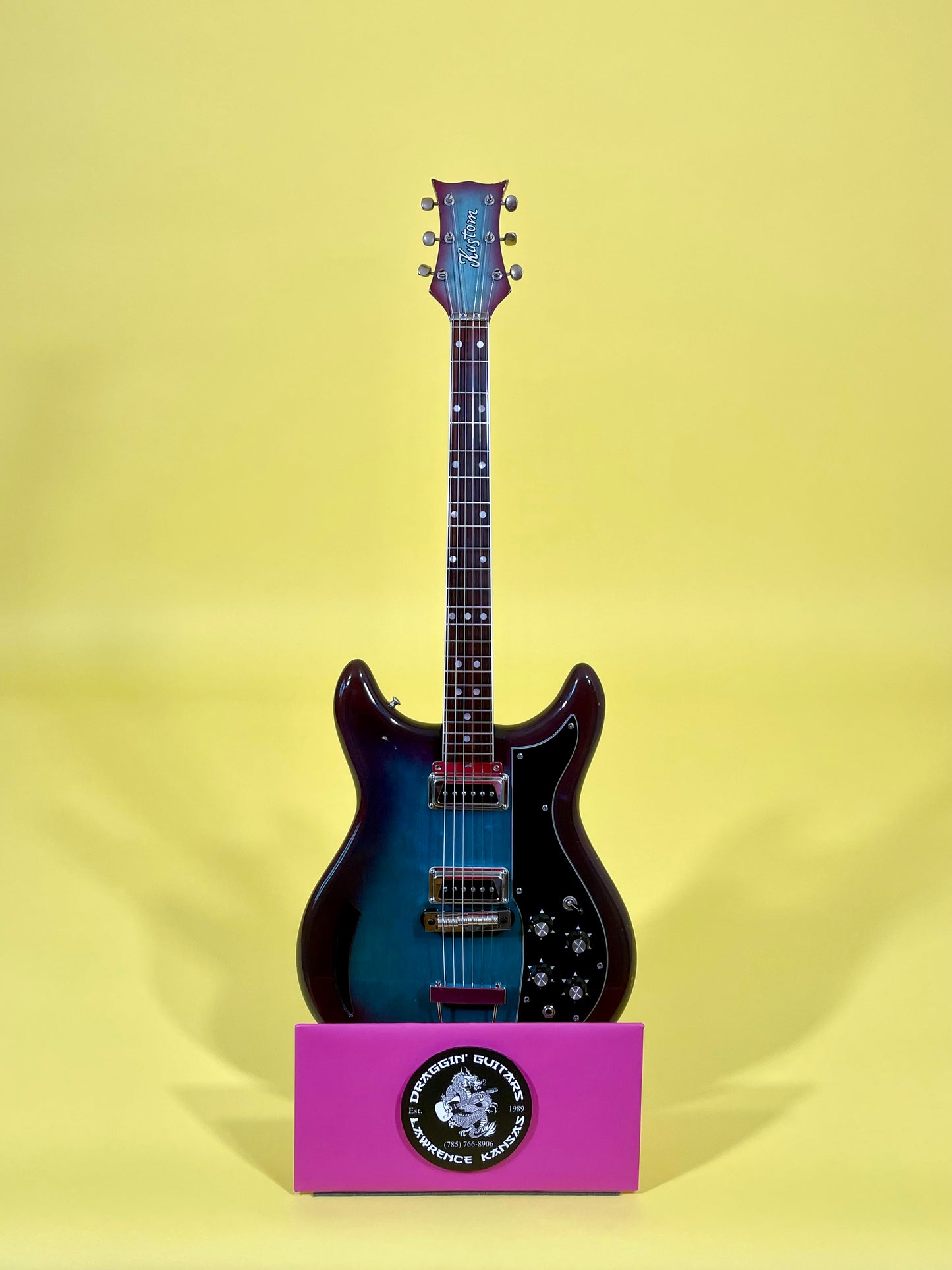 1968 Kustom K-200 Turquoise & Purple Sunburst AKA "Wineburst"