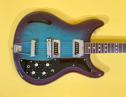 1968 Kustom K-200 Turquoise & Purple Sunburst AKA "Wineburst"