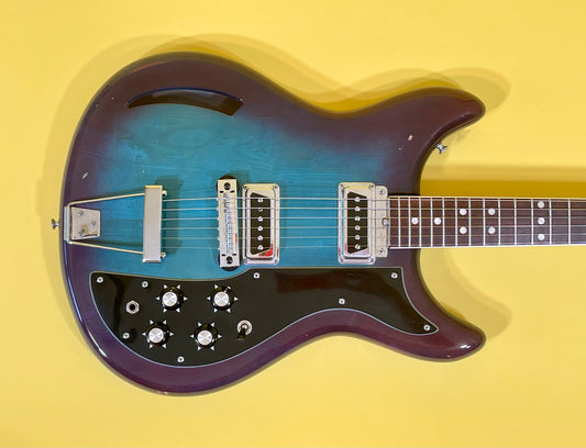 1968 Kustom K-200 Turquoise & Purple Sunburst AKA "Wineburst"