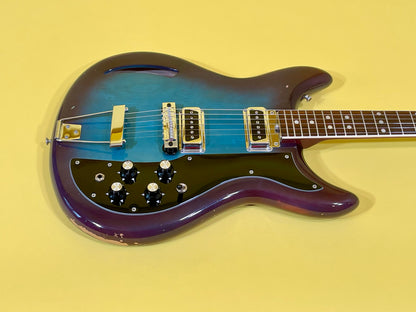 1968 Kustom K-200 Turquoise & Purple Sunburst AKA "Wineburst"