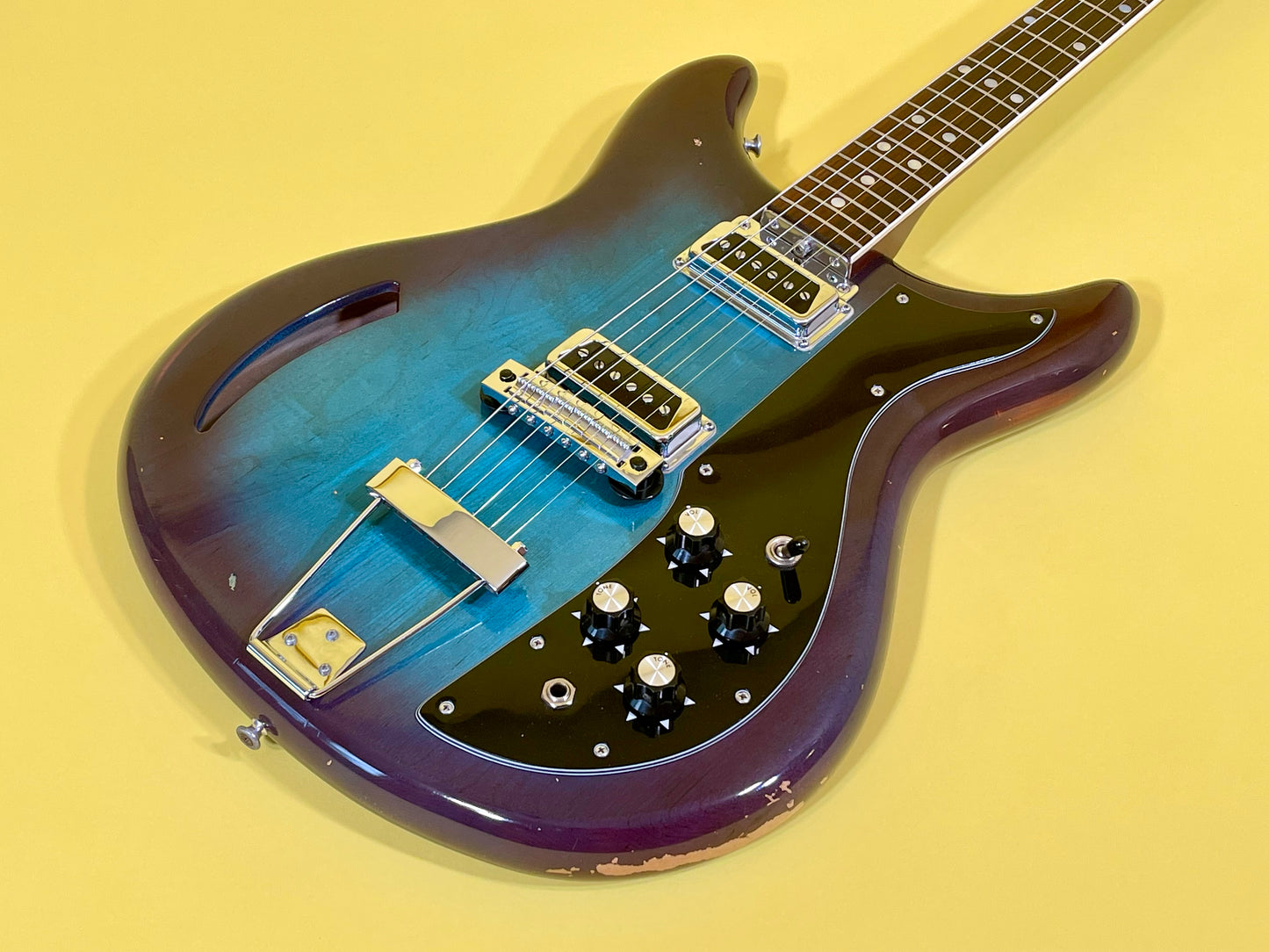 1968 Kustom K-200 Turquoise & Purple Sunburst AKA "Wineburst"