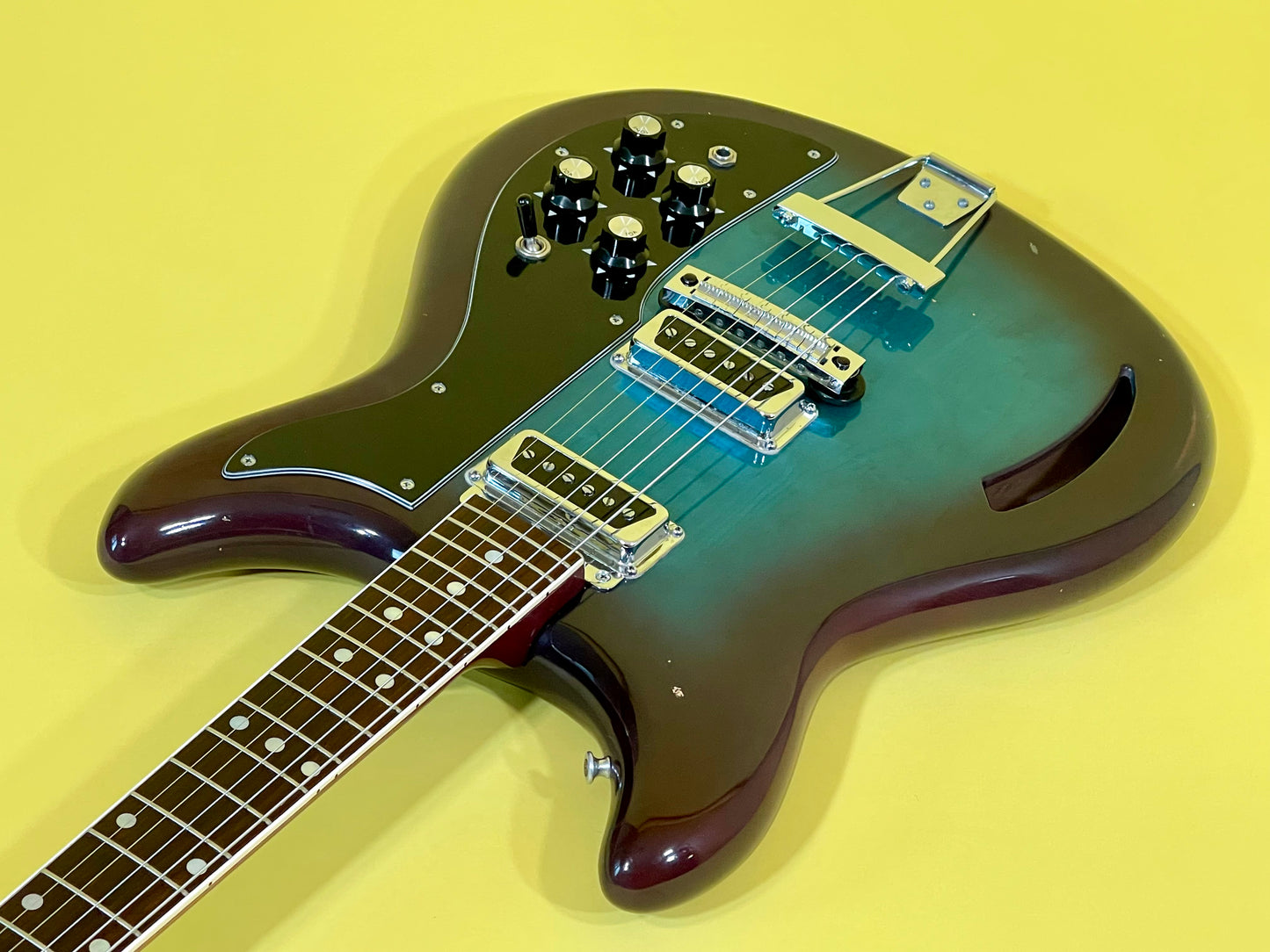 1968 Kustom K-200 Turquoise & Purple Sunburst AKA "Wineburst"