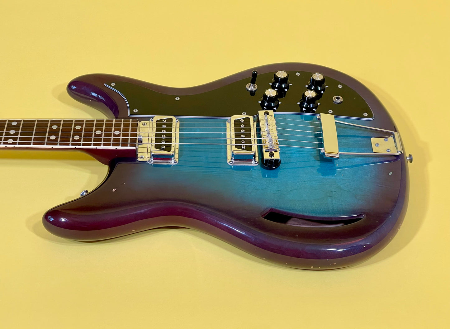 1968 Kustom K-200 Turquoise & Purple Sunburst AKA "Wineburst"