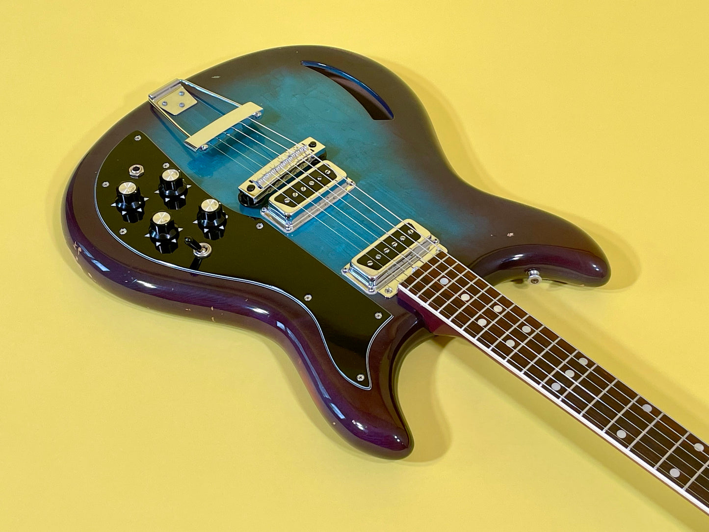 1968 Kustom K-200 Turquoise & Purple Sunburst AKA "Wineburst"