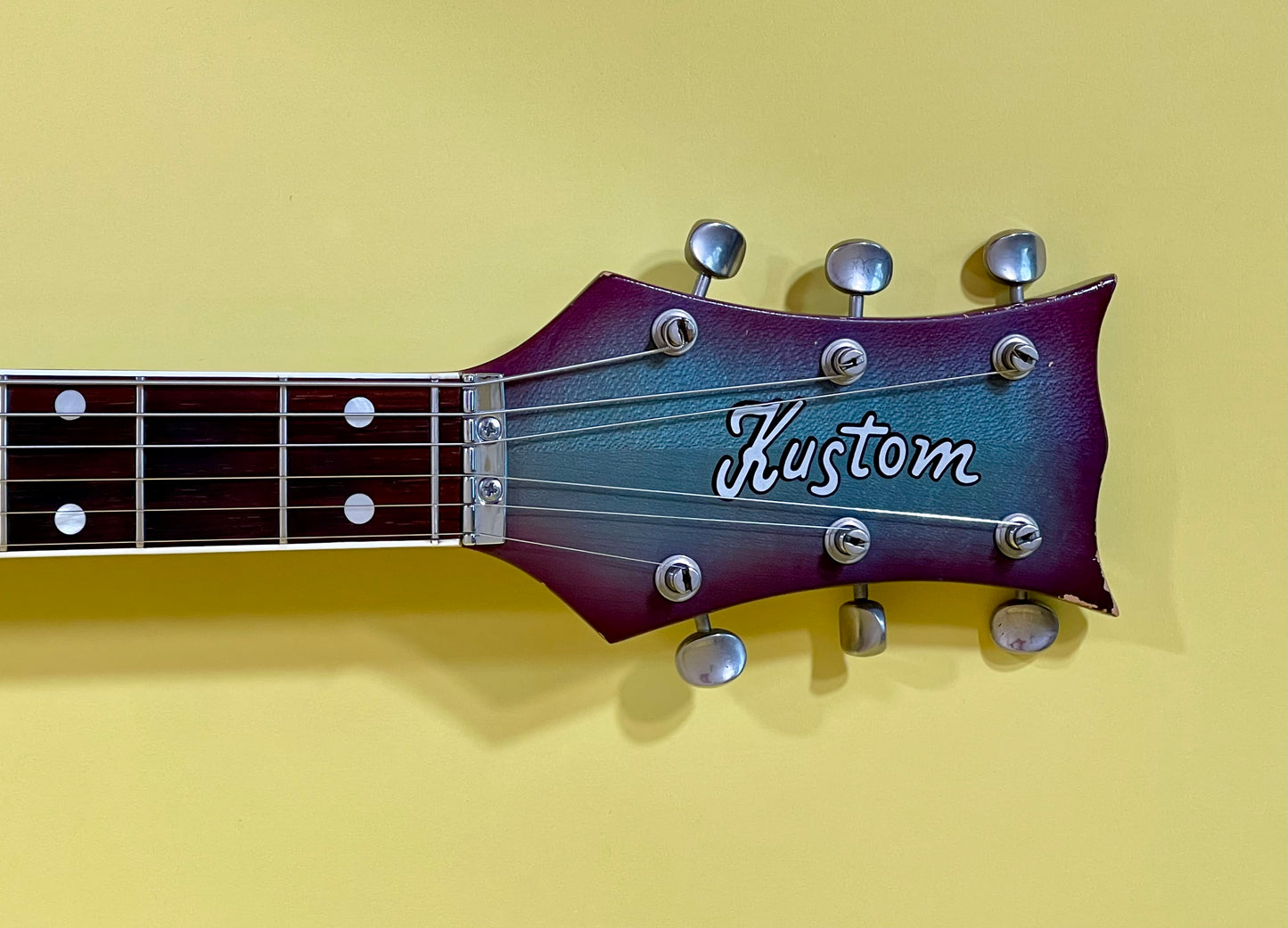 1968 Kustom K-200 Turquoise & Purple Sunburst AKA "Wineburst"