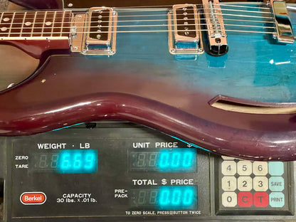 1968 Kustom K-200 Turquoise & Purple Sunburst AKA "Wineburst"