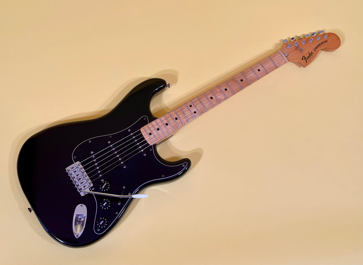 1977 Fender Stratocaster Black 100% Original w/Factory Inspection Tag!