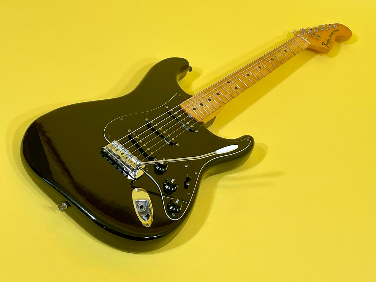 1977 Fender Stratocaster Black 100% Original w/Factory Inspection Tag!