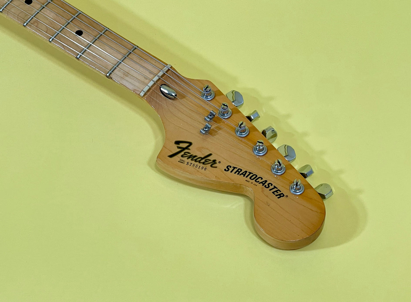 1977 Fender Stratocaster Black 100% Original w/Factory Inspection Tag!