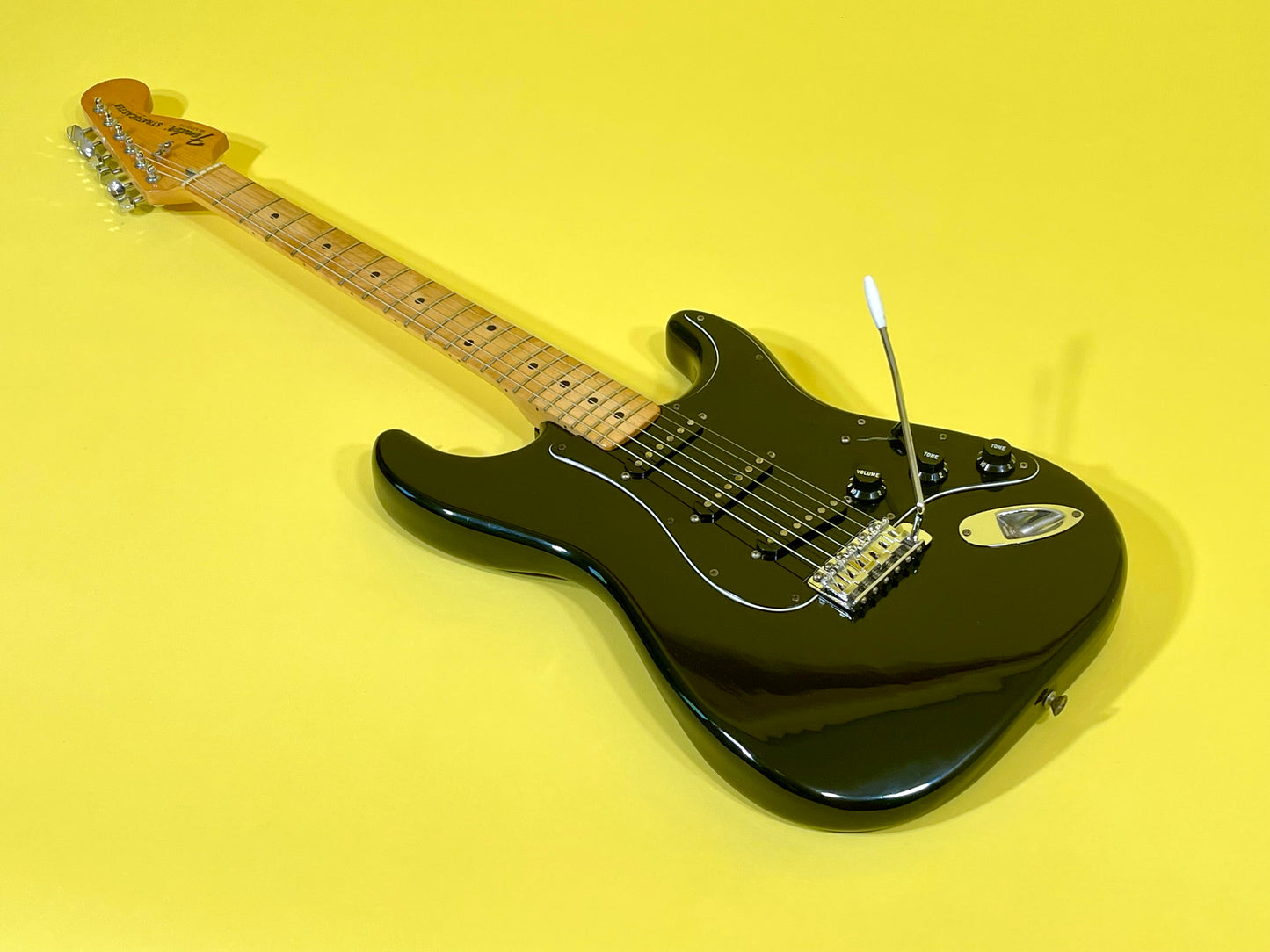 1977 Fender Stratocaster Black 100% Original w/Factory Inspection Tag!