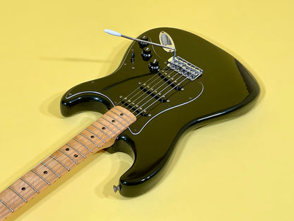 1977 Fender Stratocaster Black 100% Original w/Factory Inspection Tag!