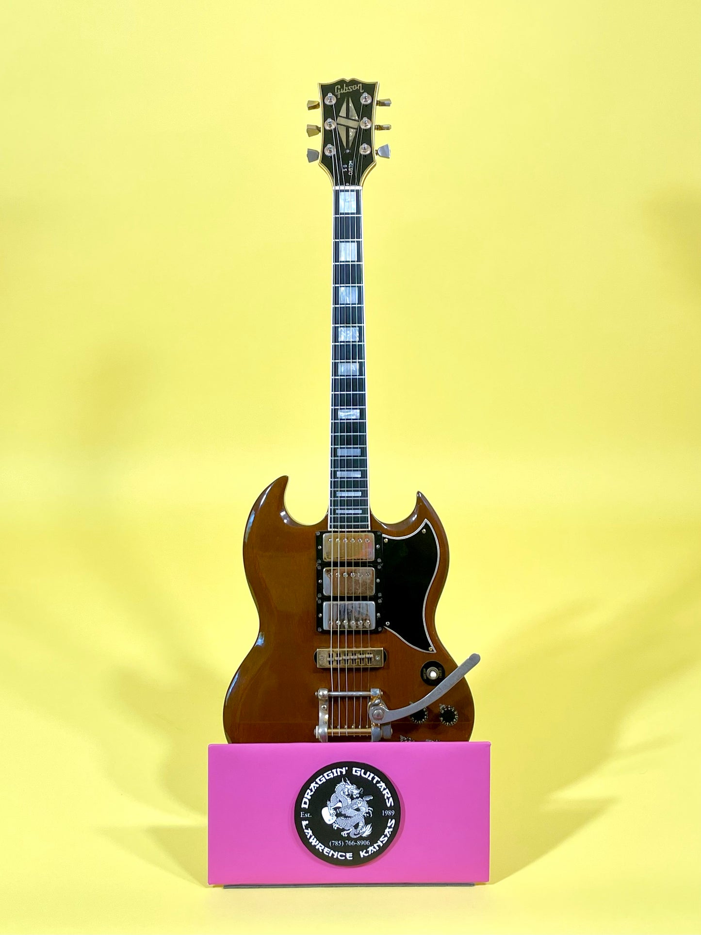 1973 Gibson SG Custom Model Walnut finish with Gold hardware