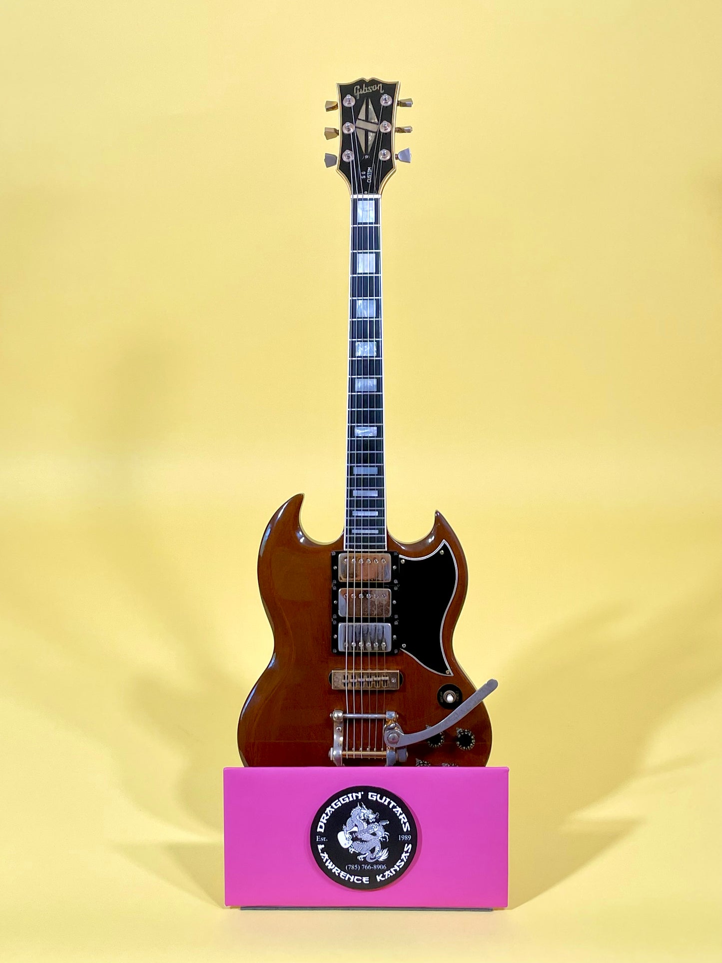 1973 Gibson SG Custom Model Walnut finish with Gold hardware