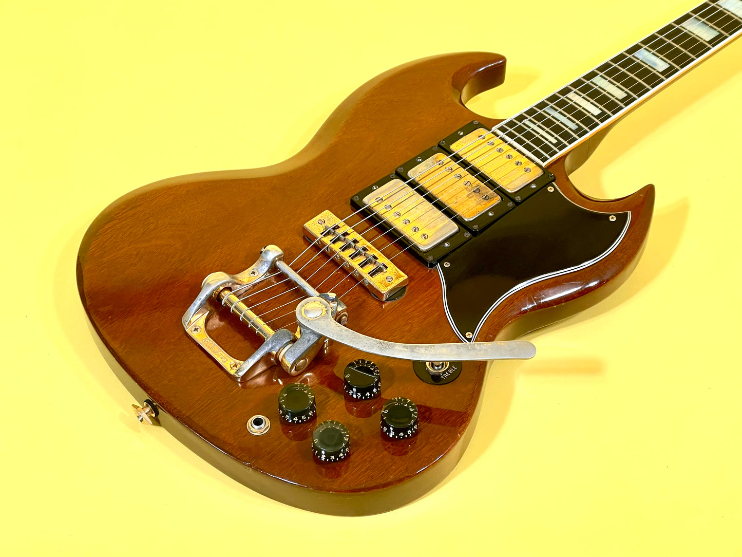 1973 Gibson SG Custom Model Walnut finish with Gold hardware