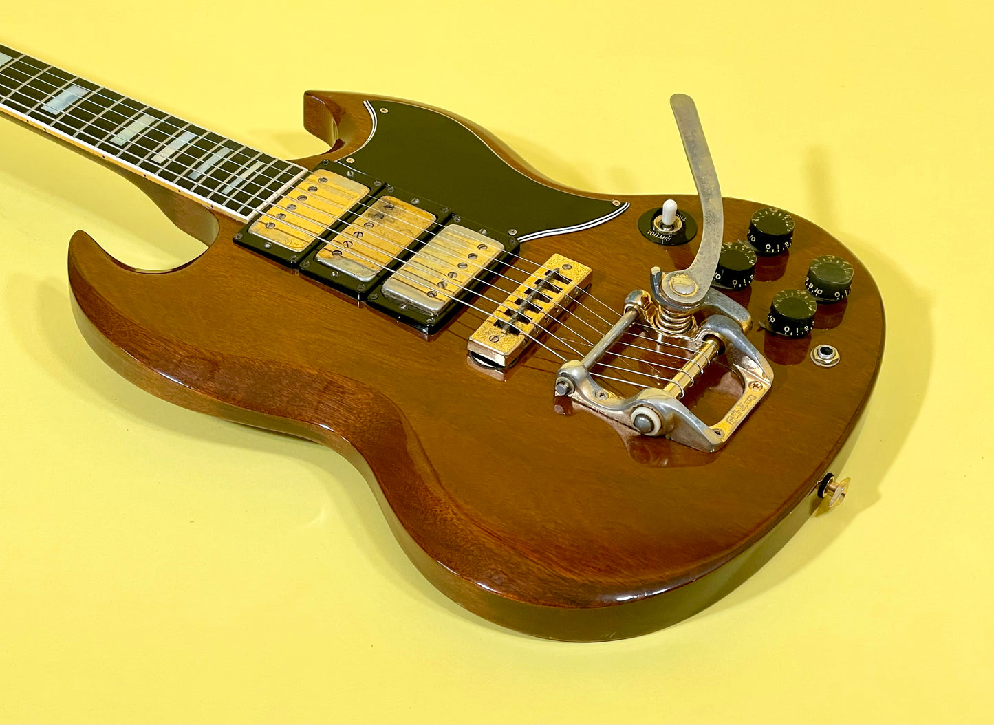1973 Gibson SG Custom Model Walnut finish with Gold hardware