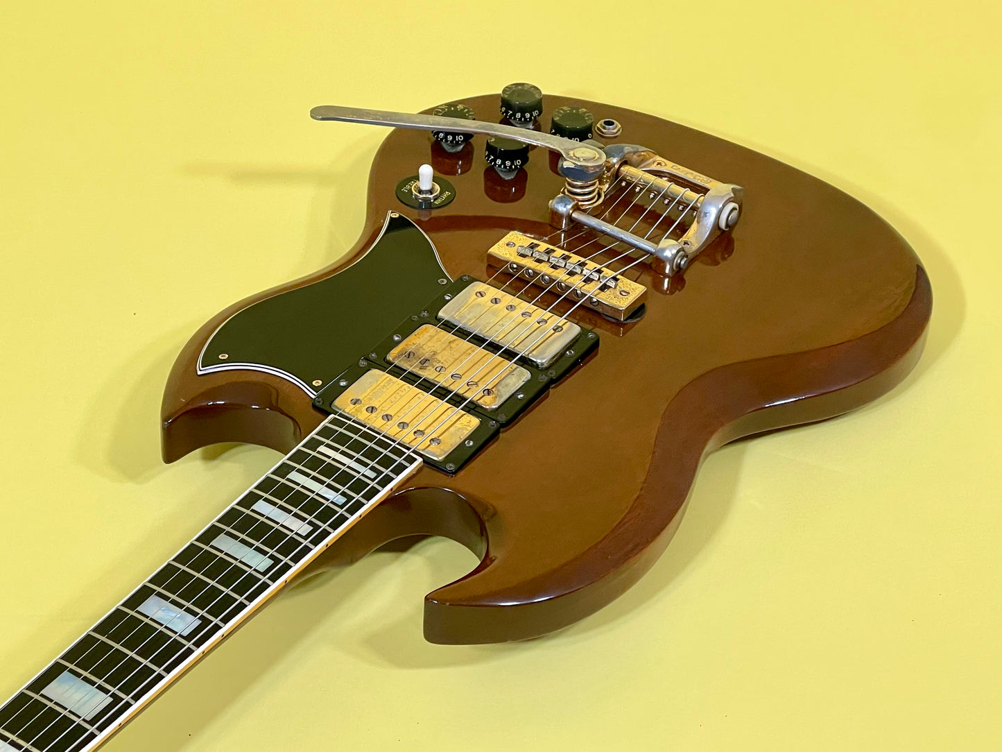 1973 Gibson SG Custom Model Walnut finish with Gold hardware