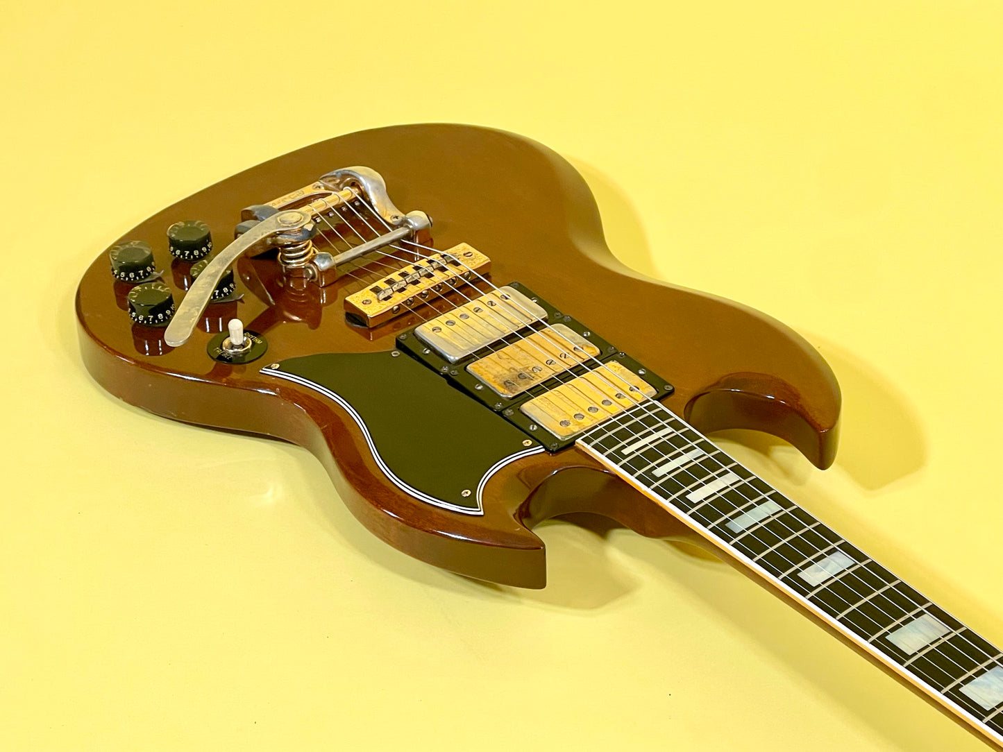 1973 Gibson SG Custom Model Walnut finish with Gold hardware