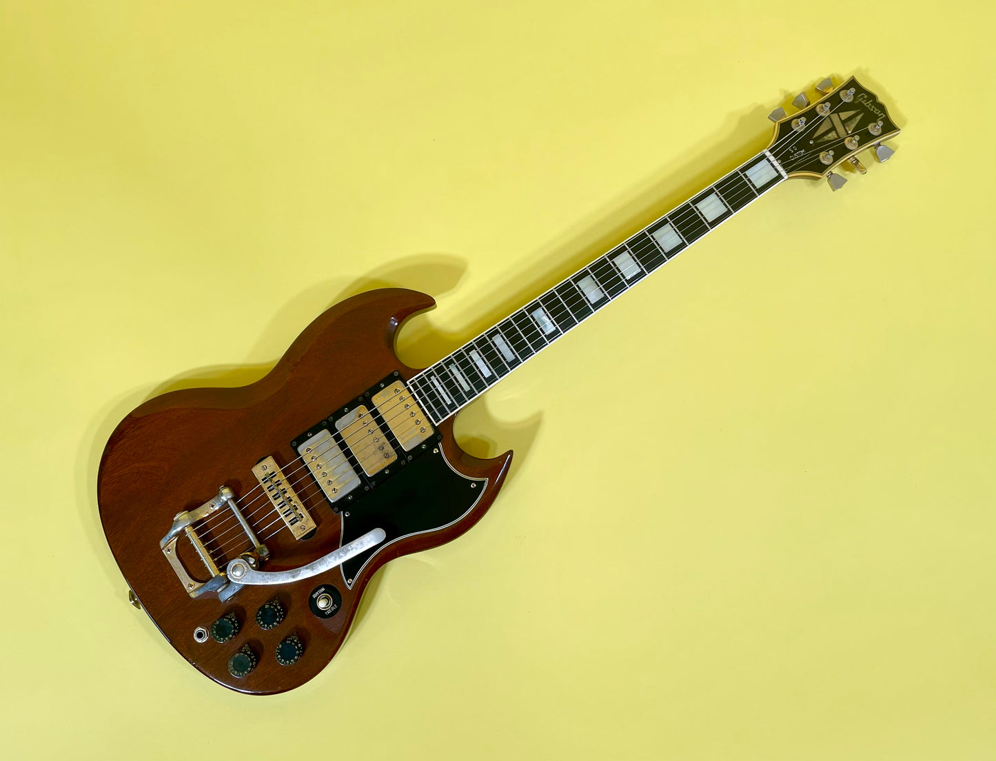 1973 Gibson SG Custom Model Walnut finish with Gold hardware