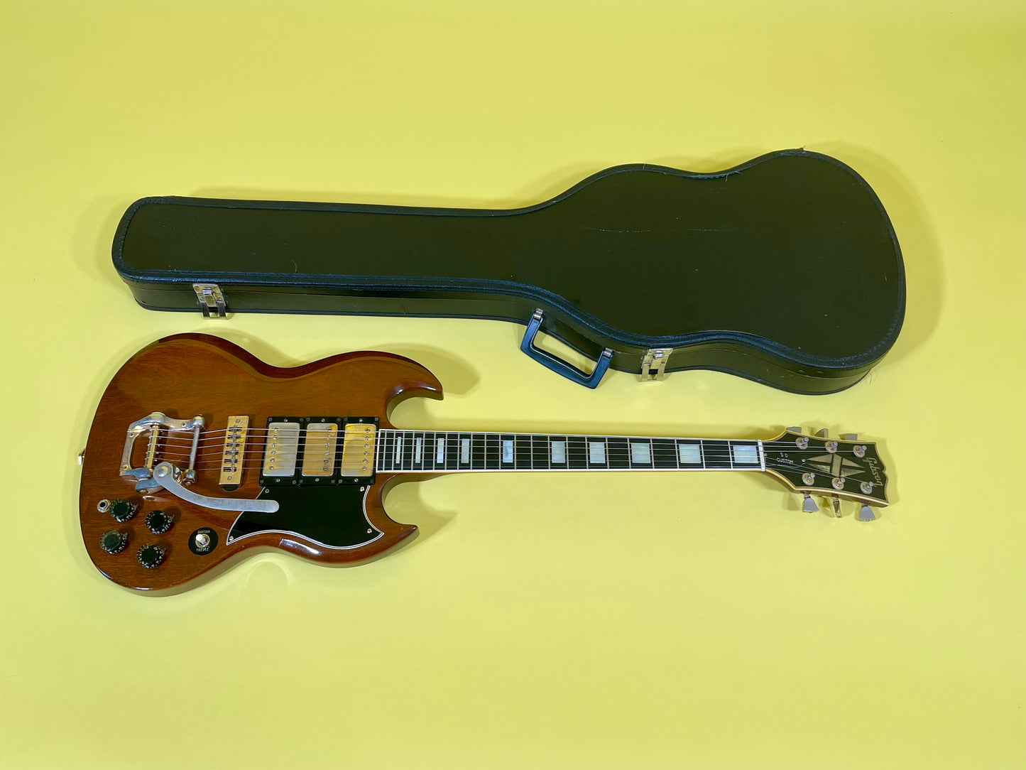 1973 Gibson SG Custom Model Walnut finish with Gold hardware