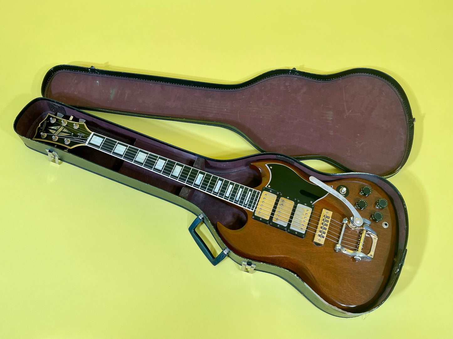 1973 Gibson SG Custom Model Walnut finish with Gold hardware