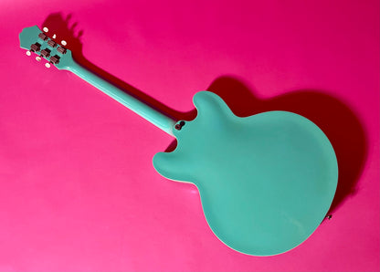 1998 Epiphone Riviera Rare Turquoise with Frequensator Split-tailpiece