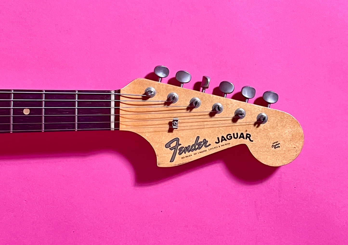 1964 Fender Jaguar 3-Color Sunburst Clay Dots