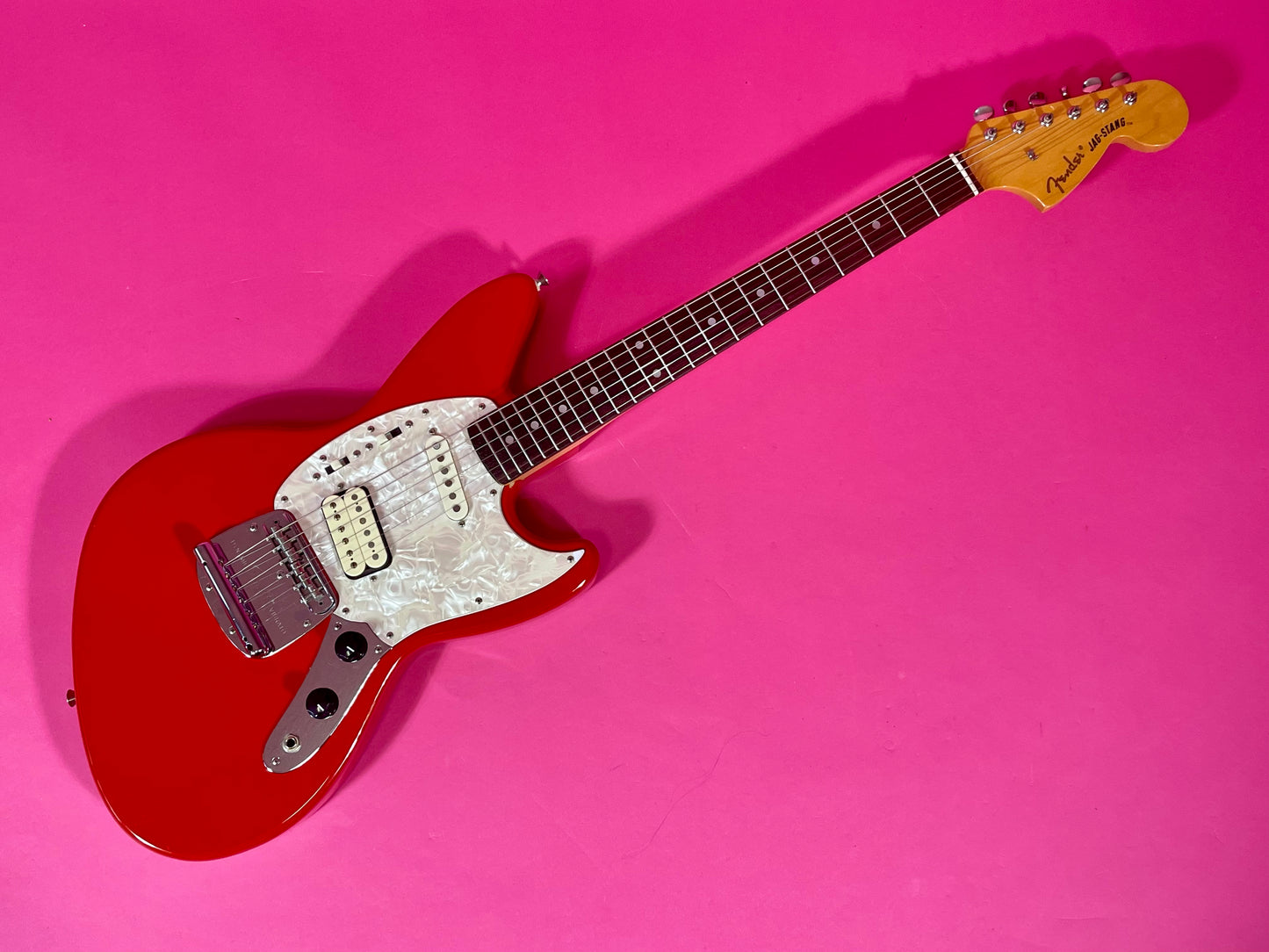 1996 Fender Jag-Stang Fiesta Red Kurt Cobain