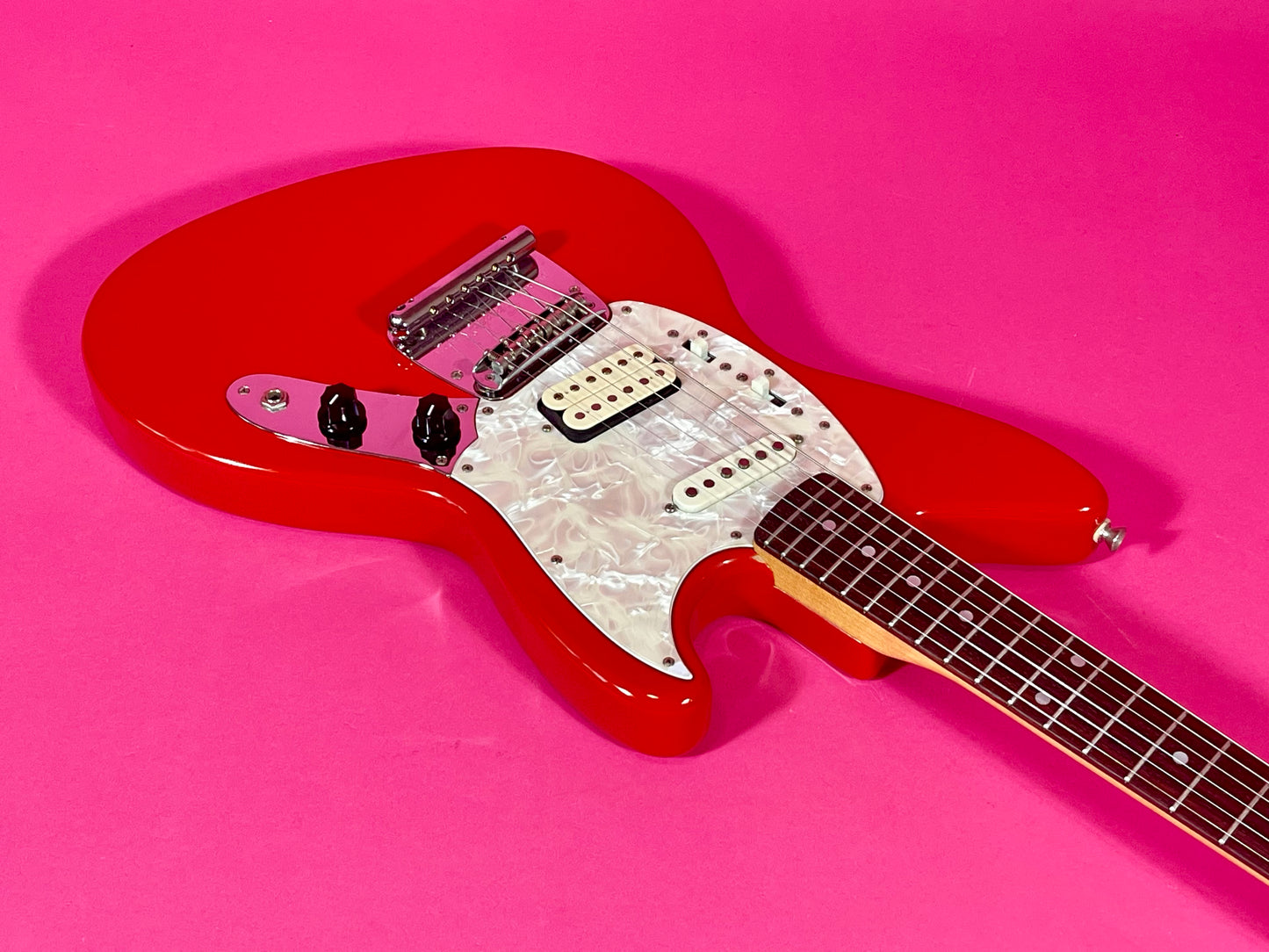 1996 Fender Jag-Stang Fiesta Red Kurt Cobain