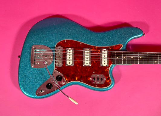 1962 Fender Bass VI  Turquoise Sparkle finish!