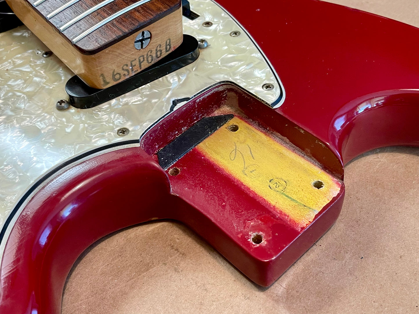 1966 Fender Mustang Dakota Red 100% Original