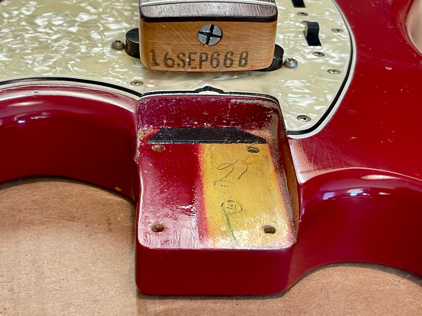 1966 Fender Mustang Dakota Red 100% Original