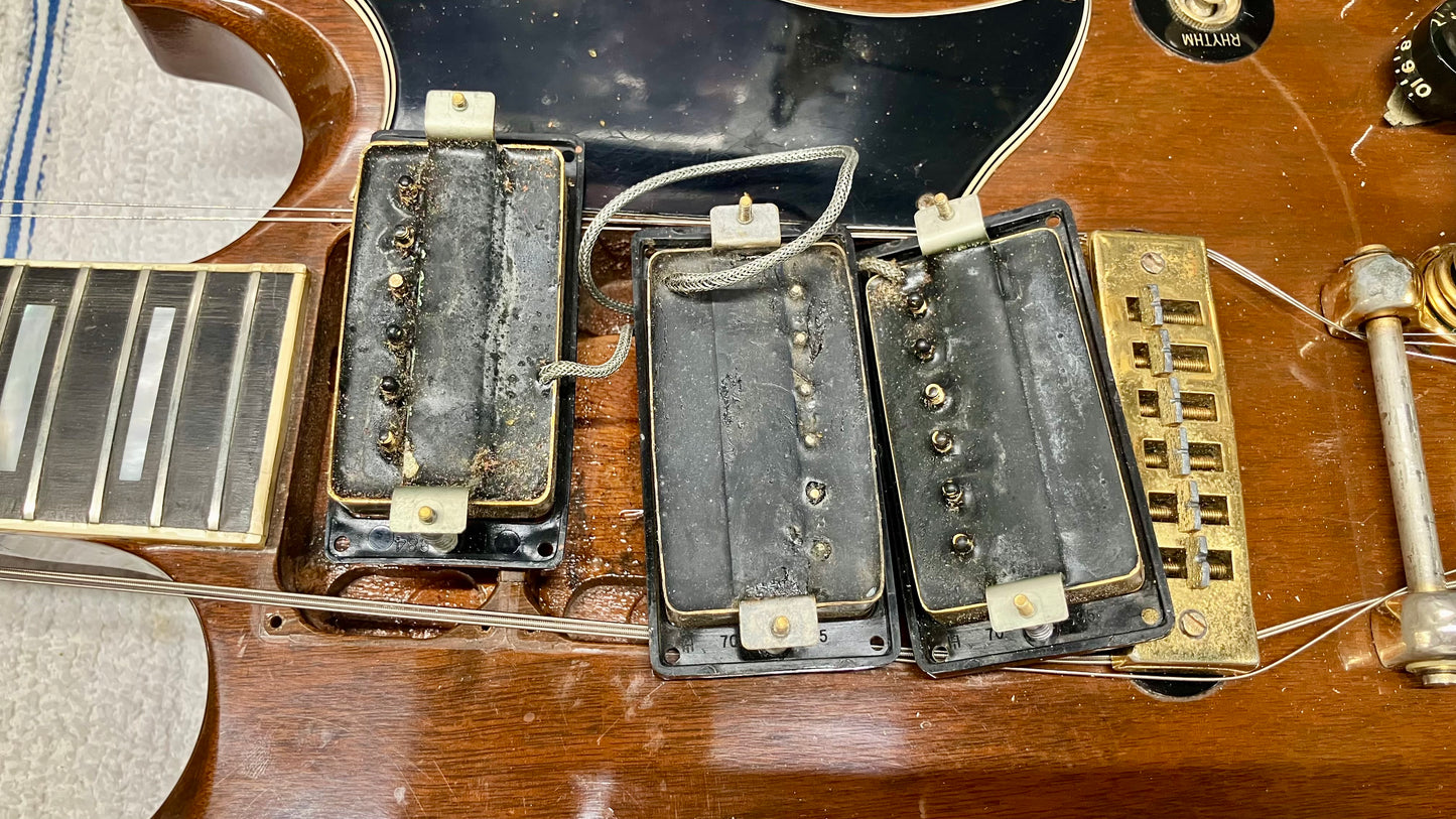 1973 Gibson SG Custom Model Walnut finish with Gold hardware