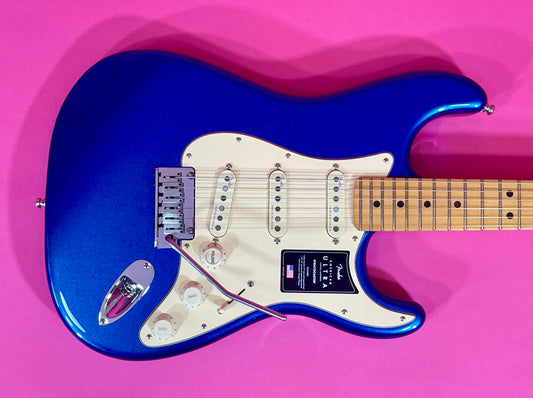 2022 Fender American Ultra Stratocaster Cobra Blue