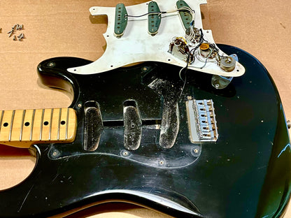 1972 Fender Stratocaster Black Hardtail