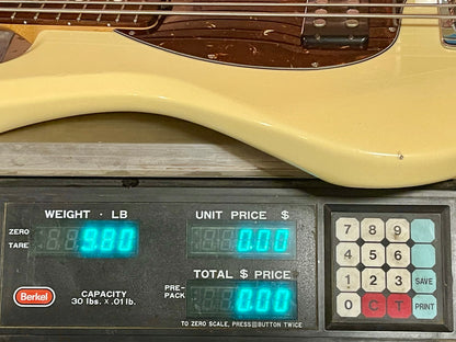 2005 Ernie Ball MusicMan Stingray 5 Limited Edition Vintage Creme Ivory finish