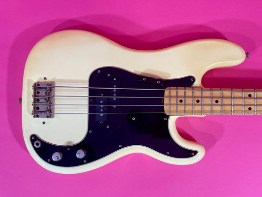 1979 Fender Precision Bass Olympic White finish NICE!