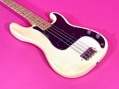 1979 Fender Precision Bass Olympic White finish NICE!
