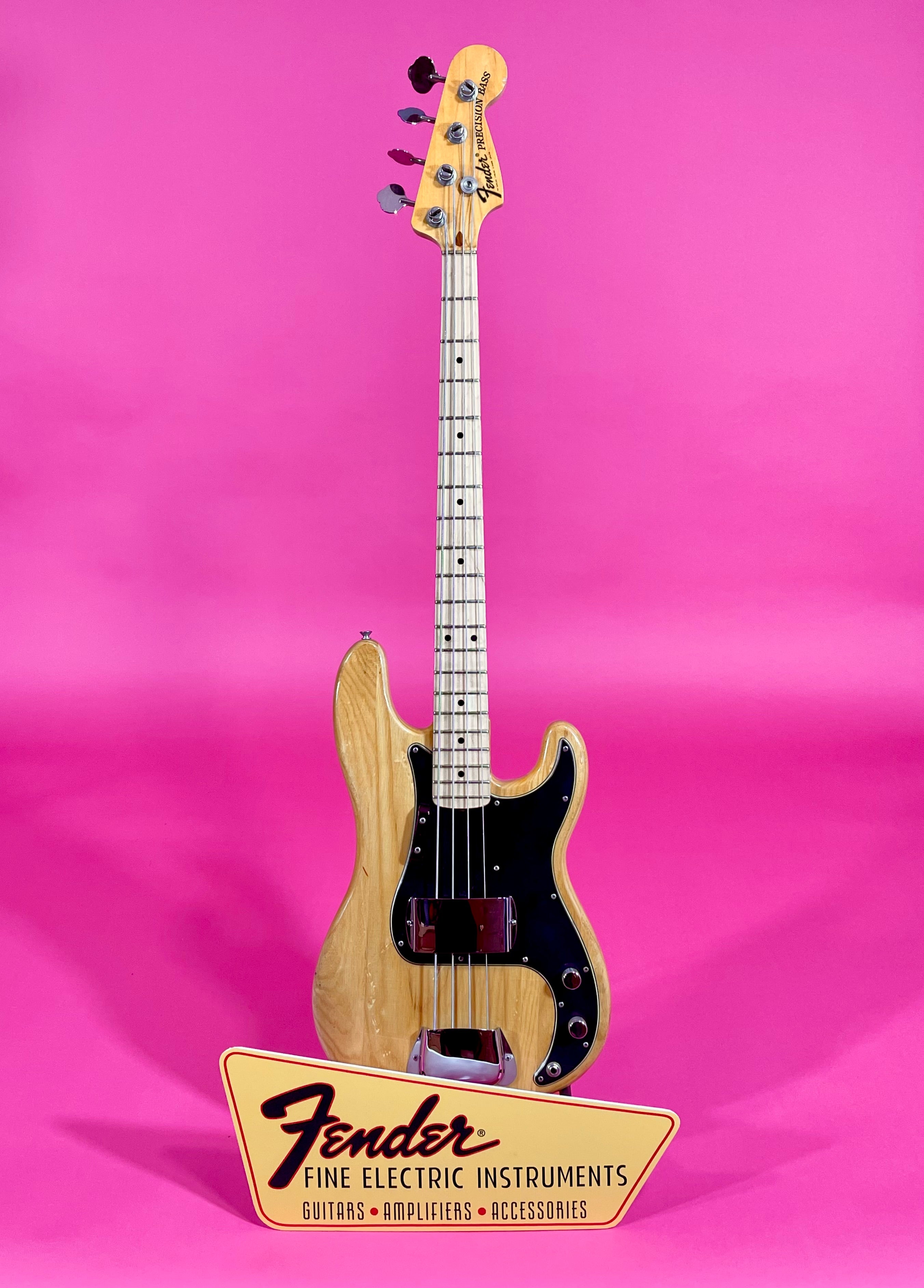 ベース Fender Precision Bass 1976 1976 Fender Precision Bass Natural Bird's-Eye! Very clean