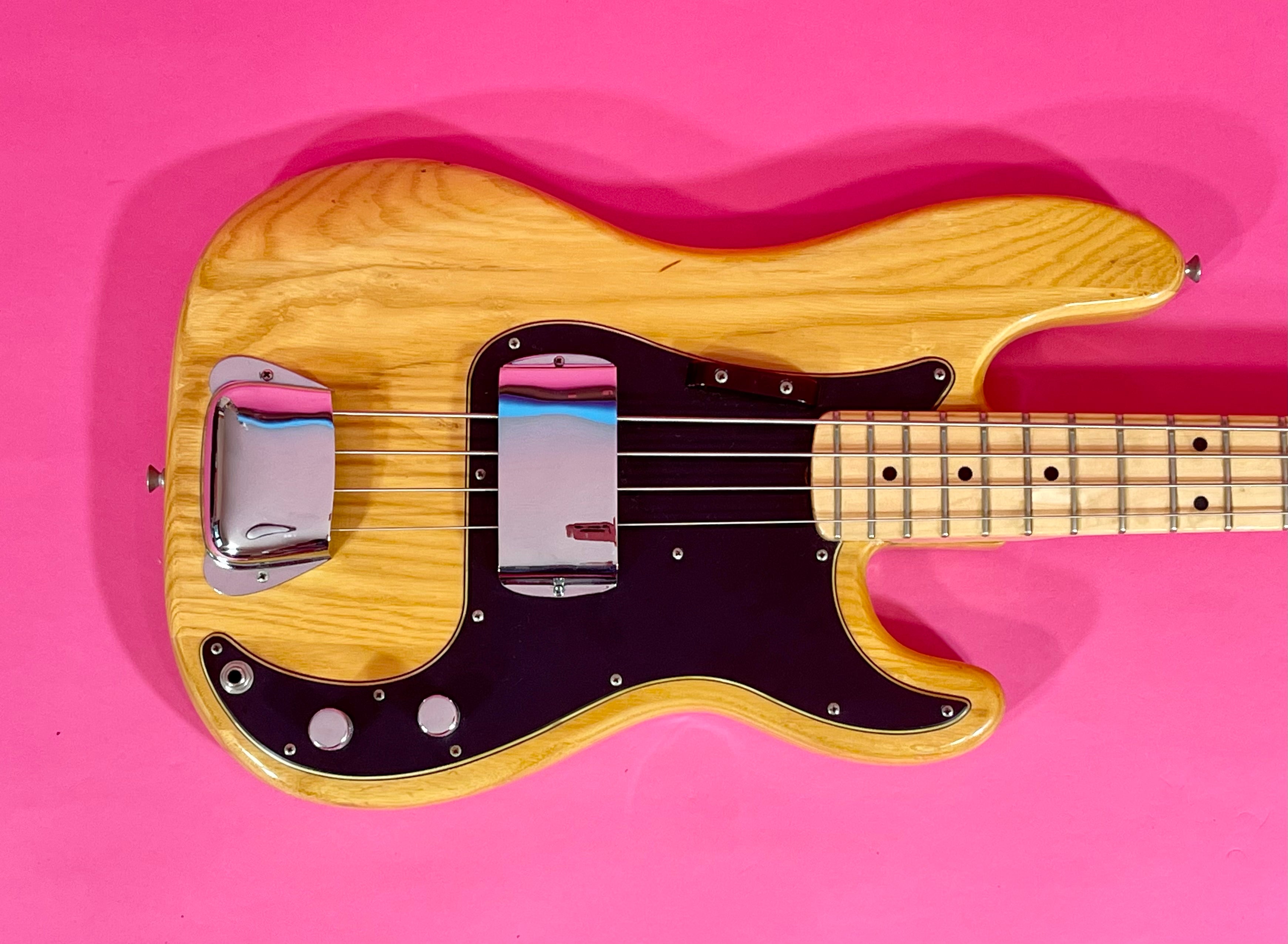 ベース Fender Precision Bass 1976 1976 Fender Precision Bass Natural Bird's-Eye! Very clean