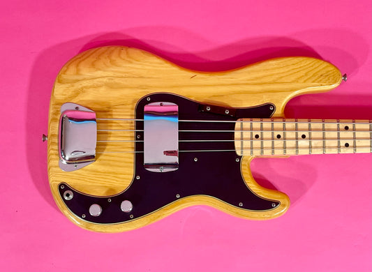 1976 Fender Precision Bass Natural Bird's-Eye! Very clean Machine