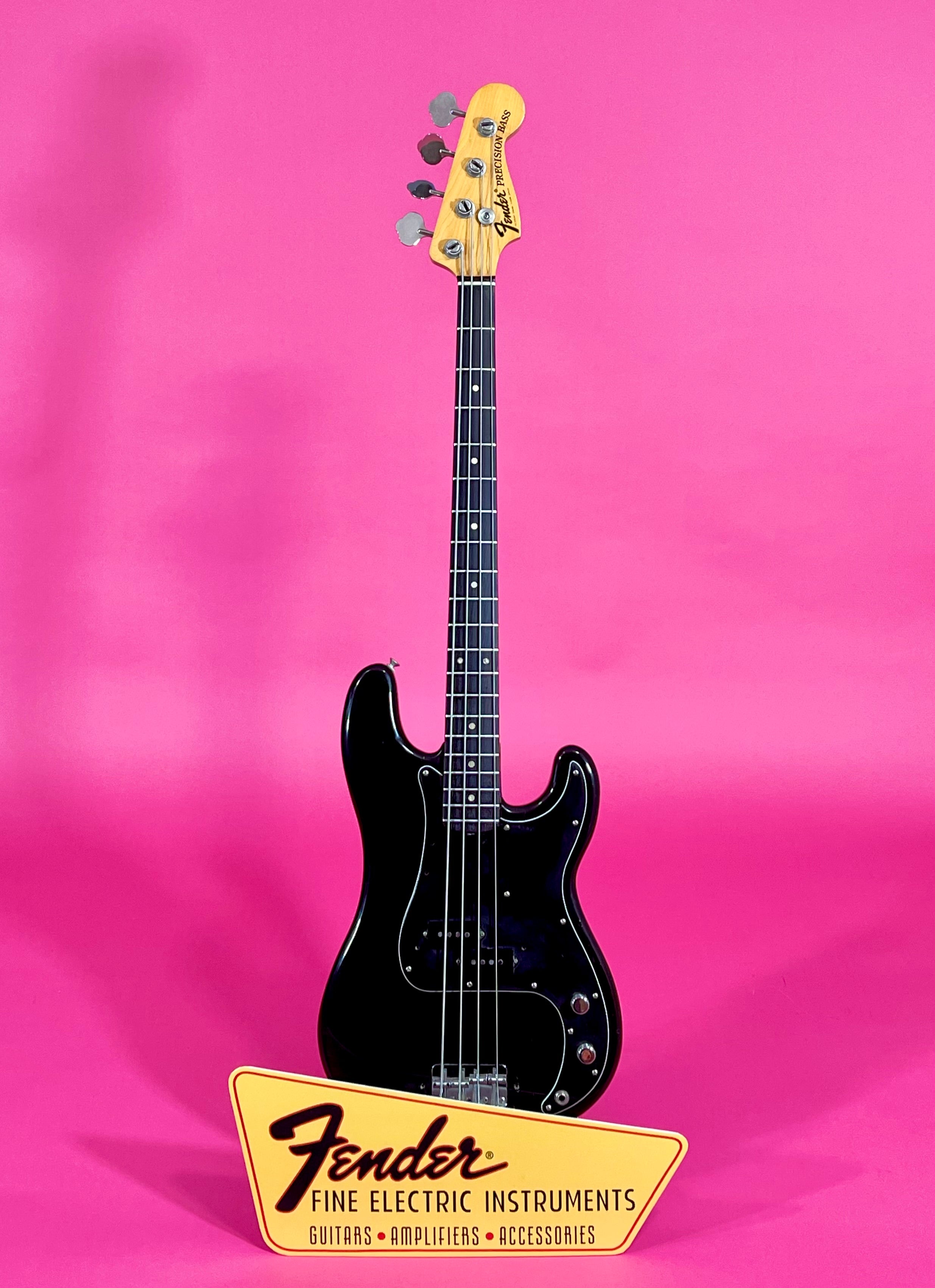 1975 Fender Precision Bass Black Rosewood fingerboard – Draggin
