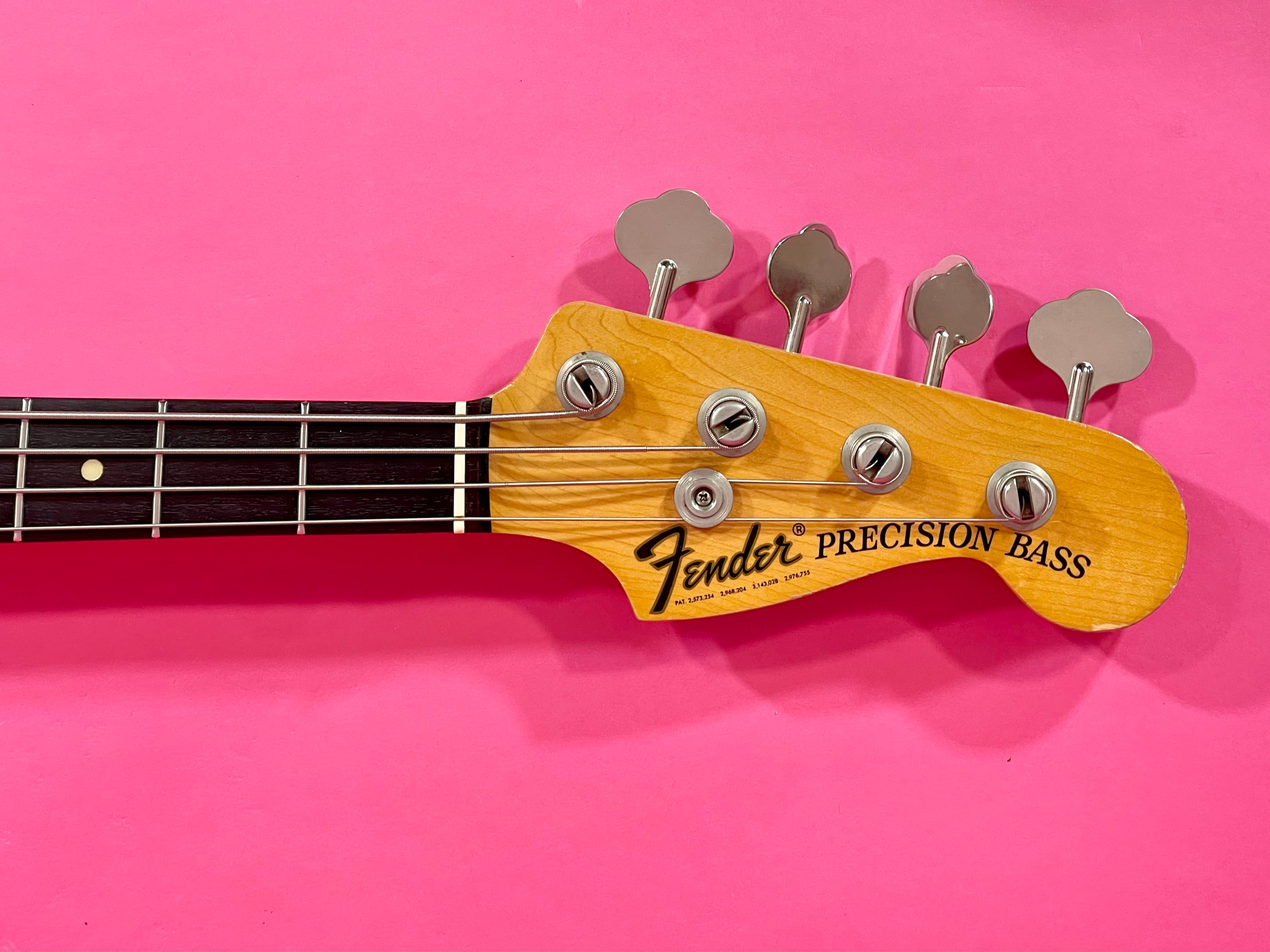 1975 Fender Precision Bass Black Rosewood fingerboard – Draggin