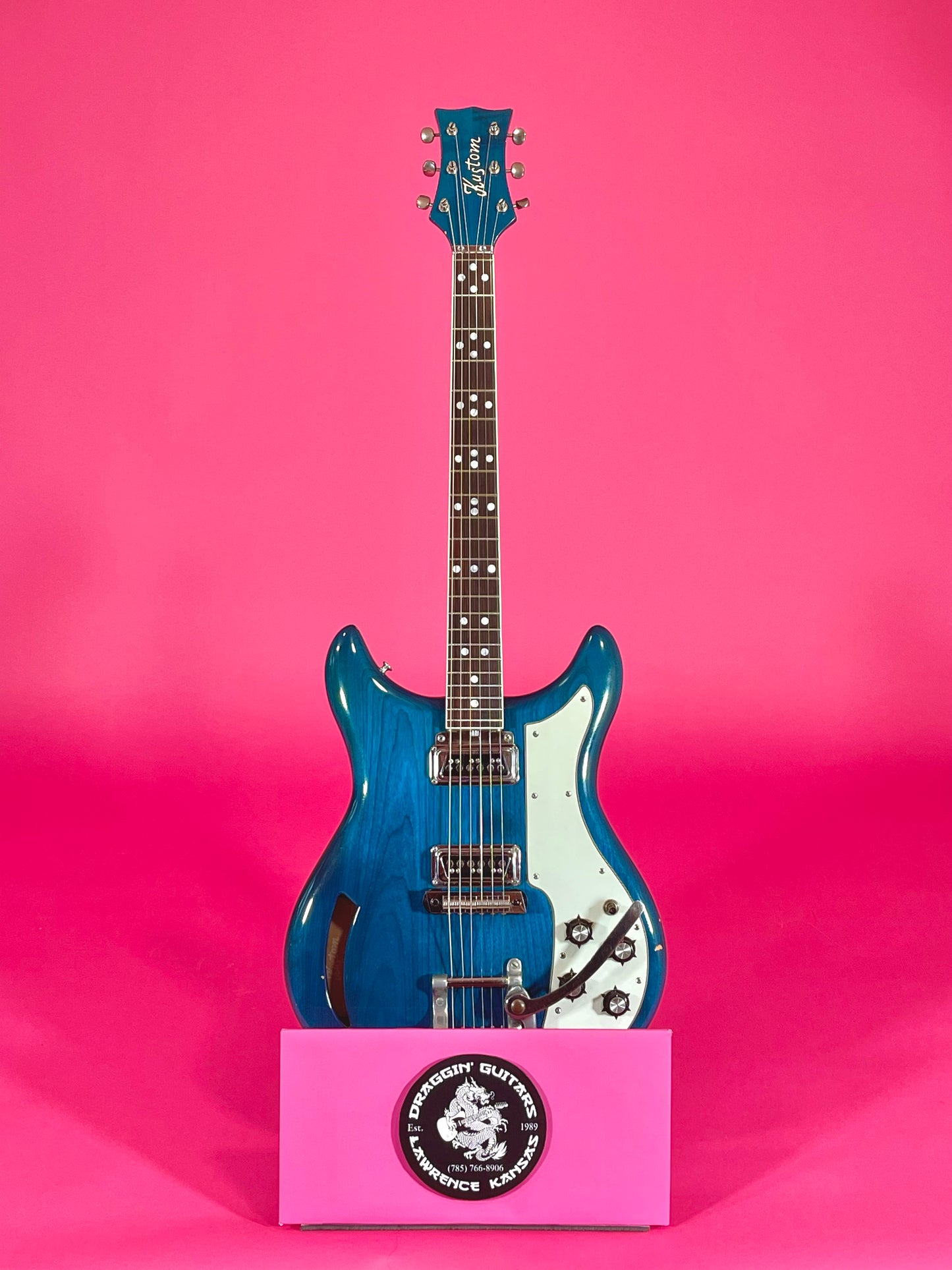 1968 Kustom K-200 Deluxe Translucent Blue! 100% original w/OHSC