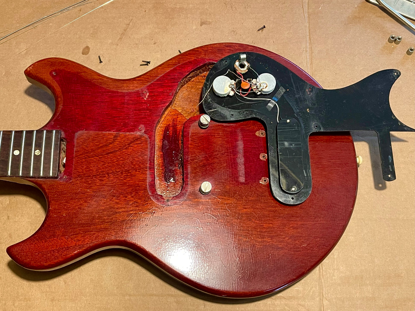 1965 Gibson Melody Maker I Cherry Red Big Neck! 100% original