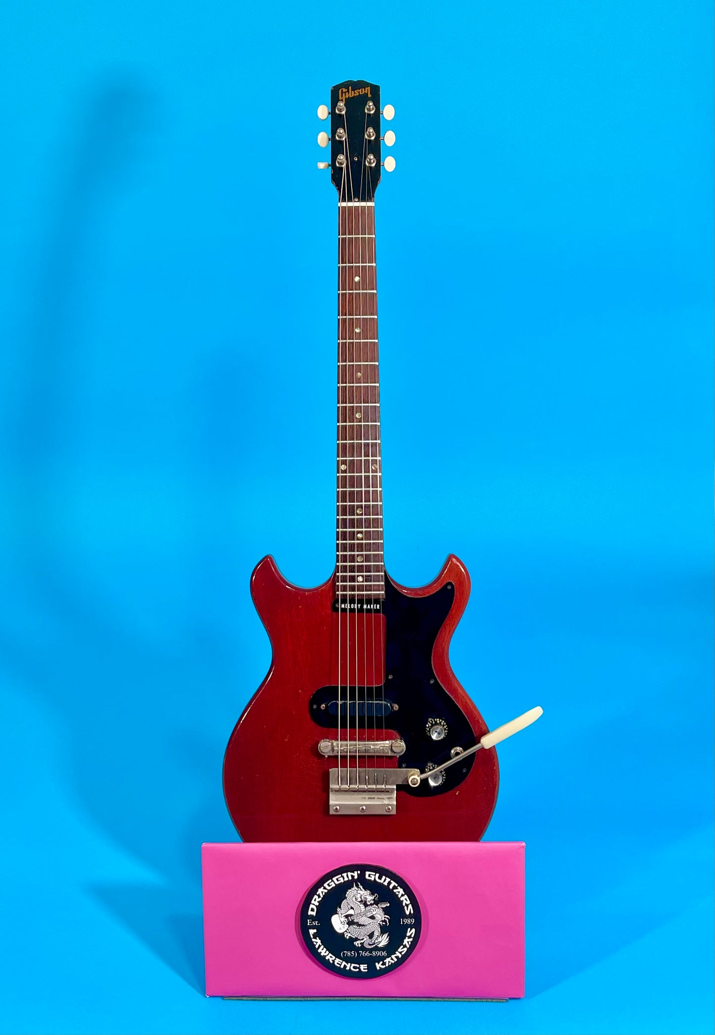 1965 Gibson Melody Maker I Cherry Red Big Neck! 100% original