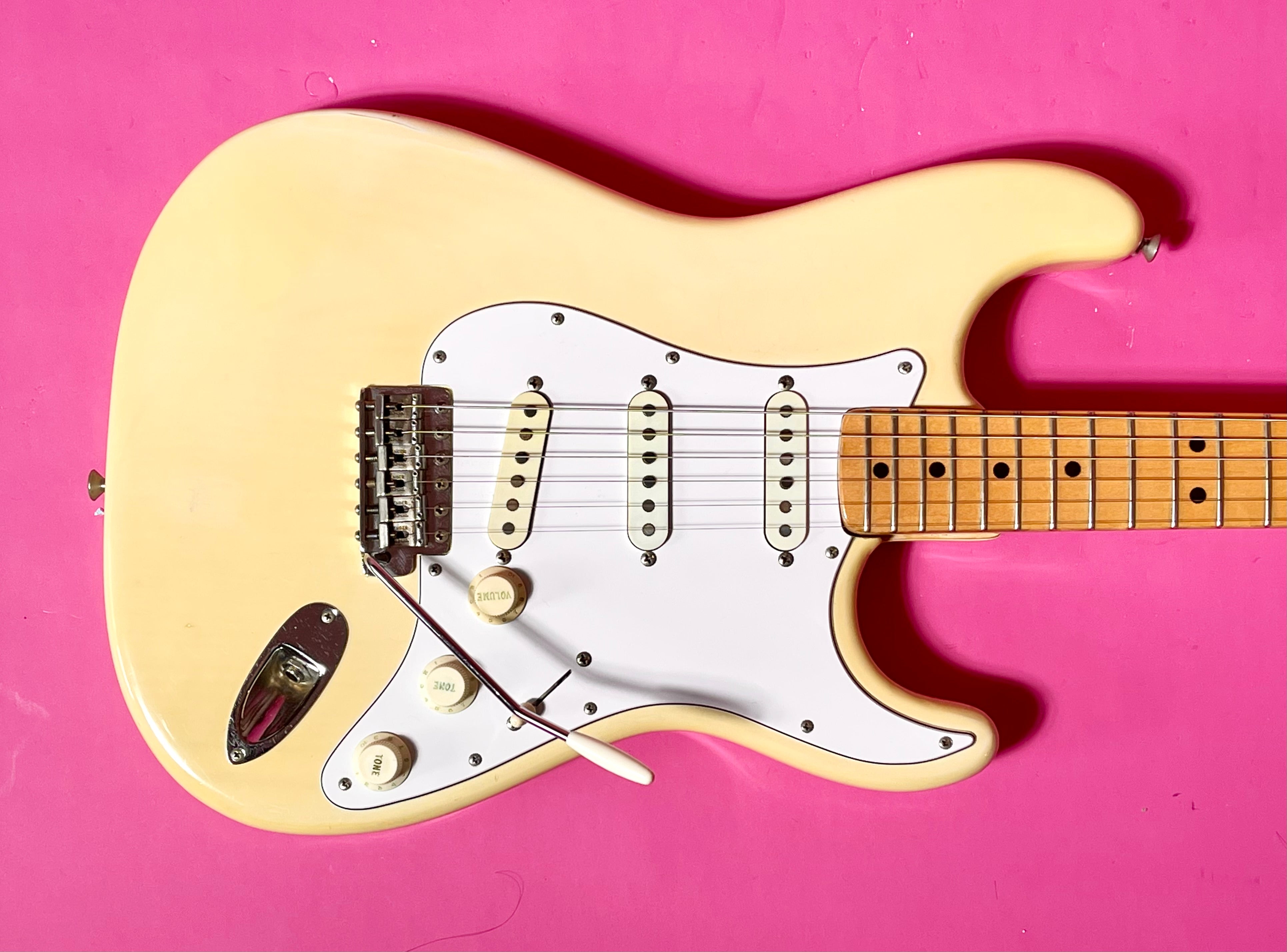 1971 Fender Stratocaster original Blonde finish! – Draggin' Guitars