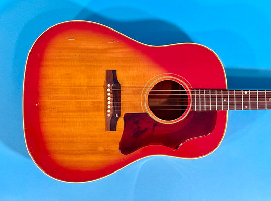 1966 Gibson J-45 original vibrant Cherry Sunburst finish