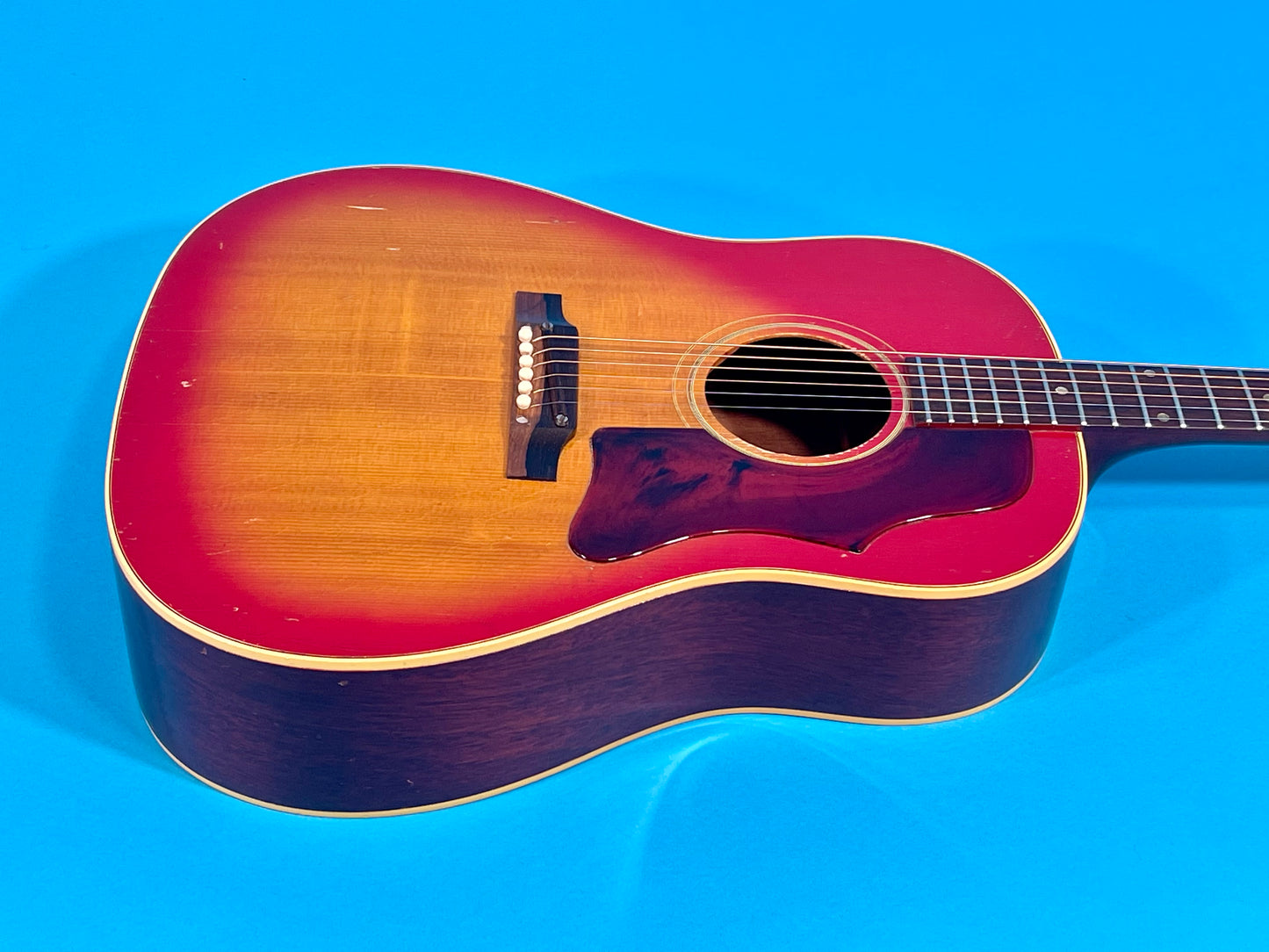 1966 Gibson J-45 original vibrant Cherry Sunburst finish